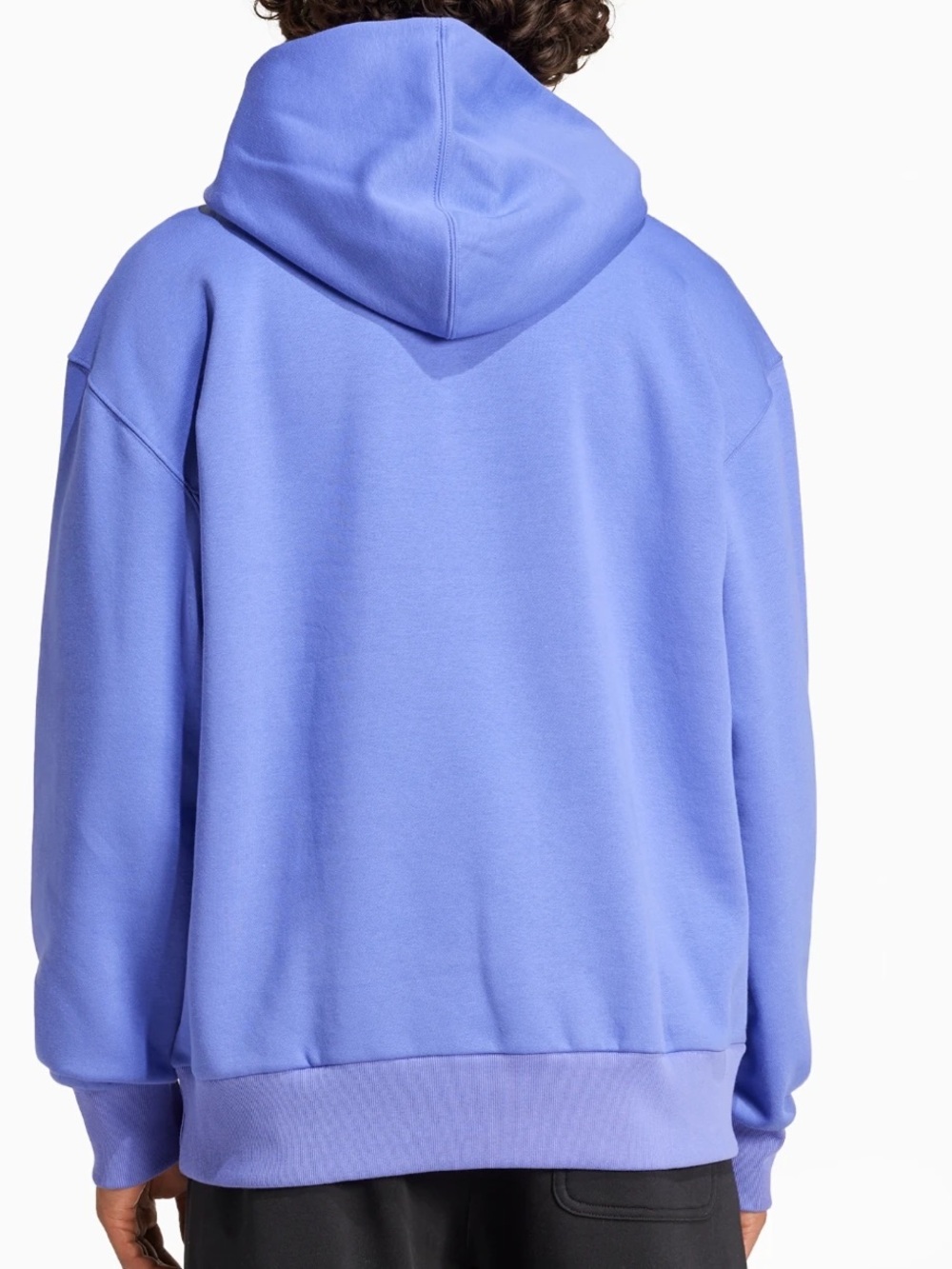 NWT adidas Women's ALL SZN Fleece Boyfriend Hoodie sz M in semi cobalt blue - Picture 4 of 9